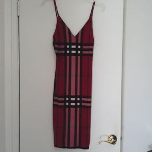Red plaid Dress by Privy